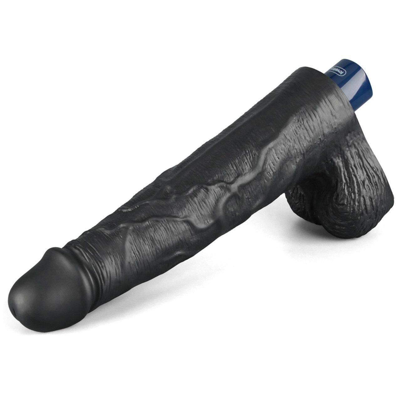 Realistyczny dildo wibrujący 25,5 cm TPE soft skin | Wodoodporny | USB