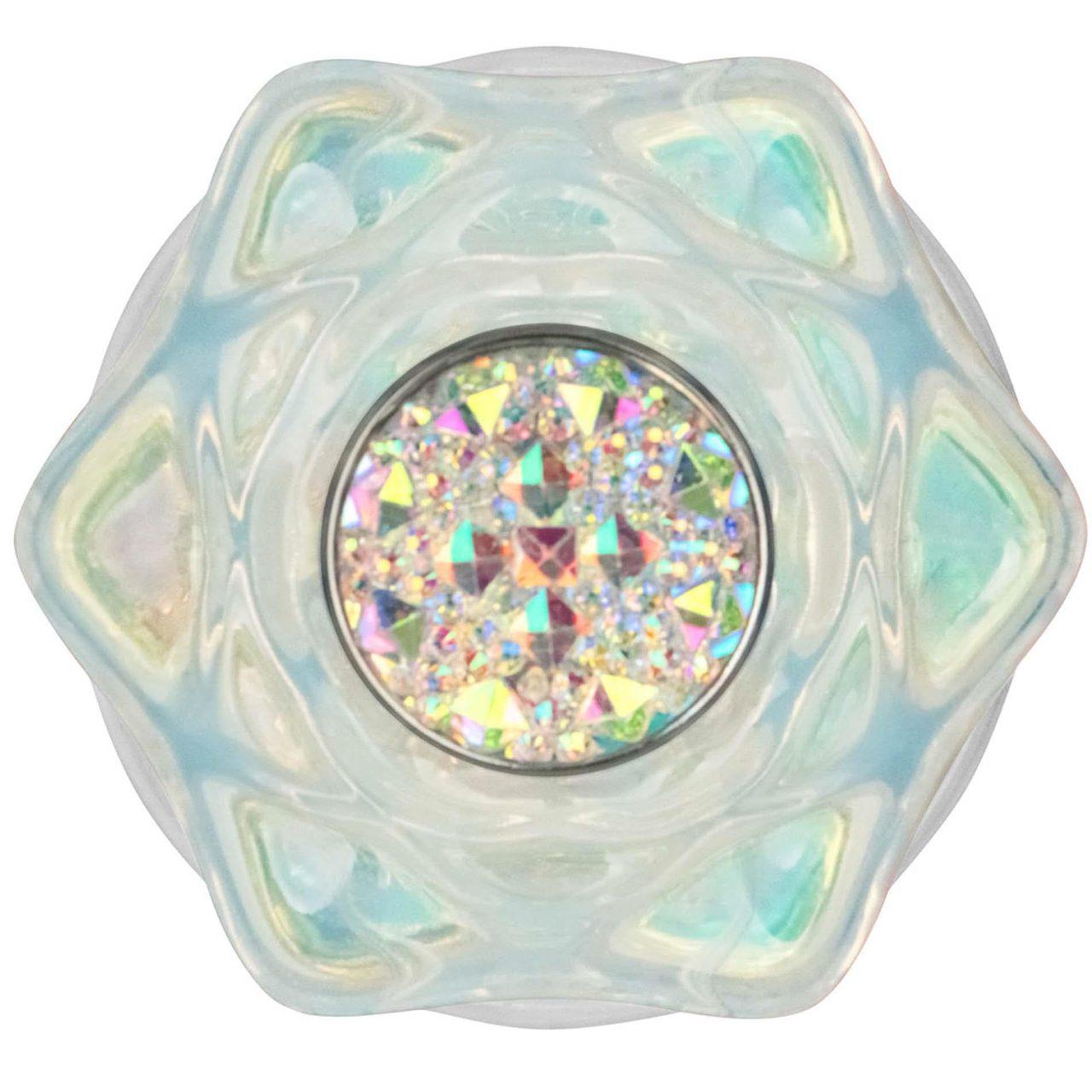 Silikonowy korek analny z podwójną szklaną kulą | Plug analny premium