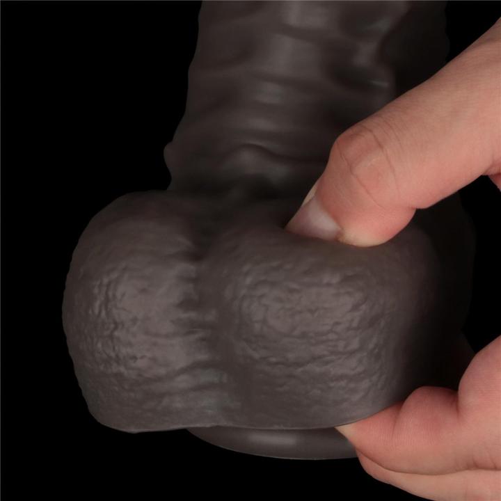 Realistyczne dildo XXL 40,6 cm giętkie z przyssawką