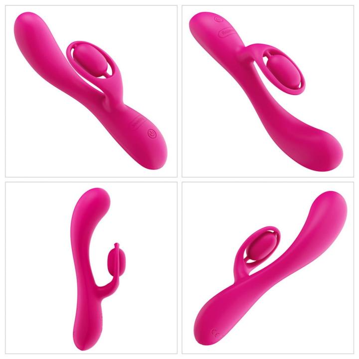 Wibrator króliczek ładowalny USB z podwójnym silnikiem