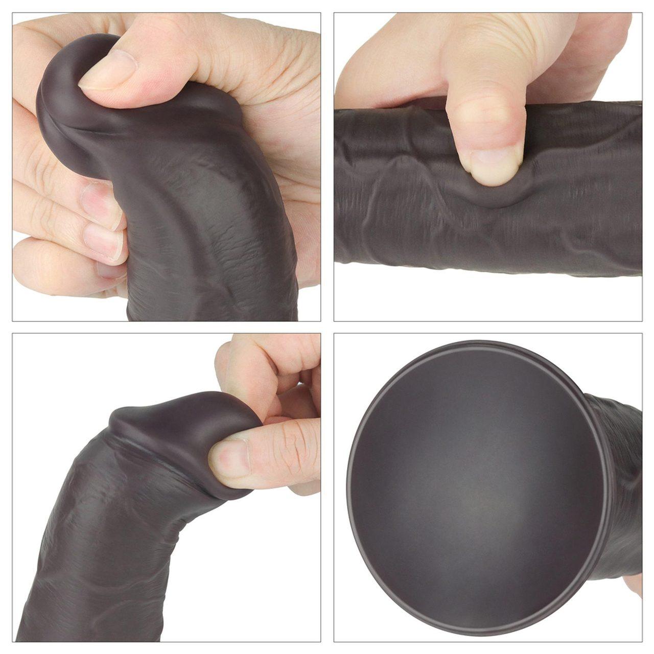 Realistyczne dildo rotujące 20 cm z pilotem | Wibracje, przyssawka, silikon