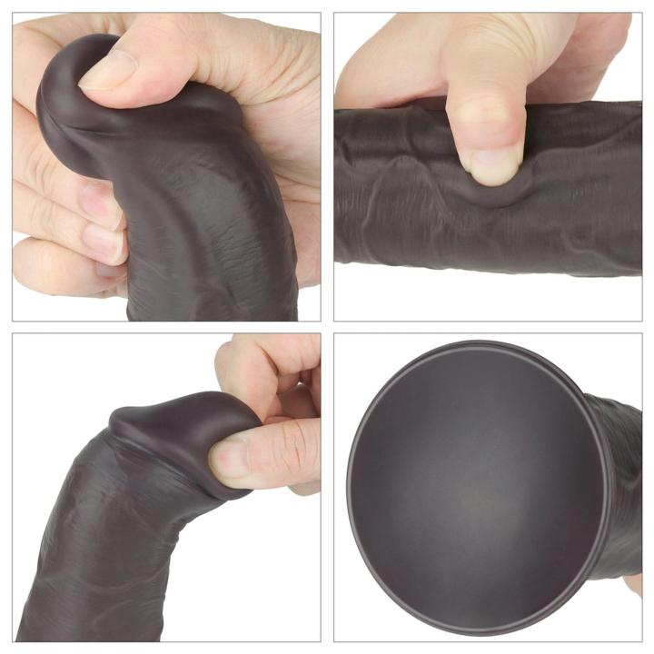 Realistyczne dildo rotujące 20 cm z pilotem | Wibracje, przyssawka, silikon