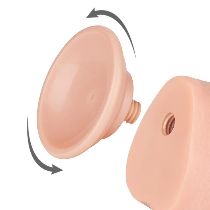 Realistyczne dildo 24 cm sliding skin z przyssawką
