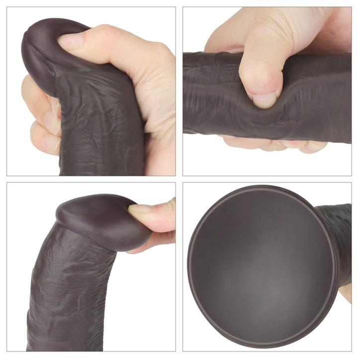 Realistyczne dildo rotujące 25,4 cm z pilotem, wibracjami i przyssawką