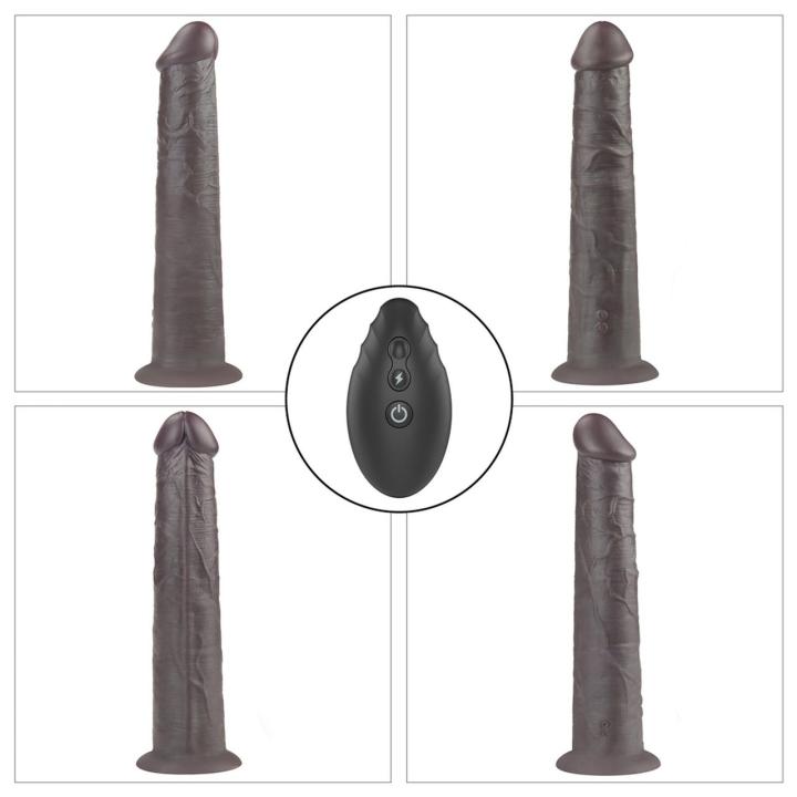 Realistyczne dildo rotujące 25,4 cm z pilotem, wibracjami i przyssawką