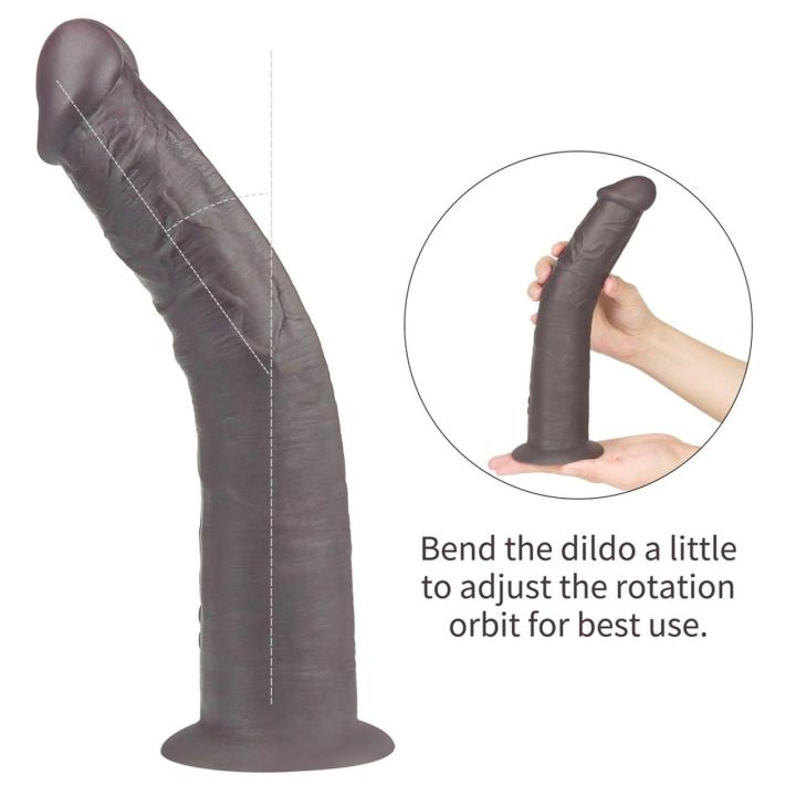 Realistyczne dildo rotujące 25,4 cm z pilotem, wibracjami i przyssawką