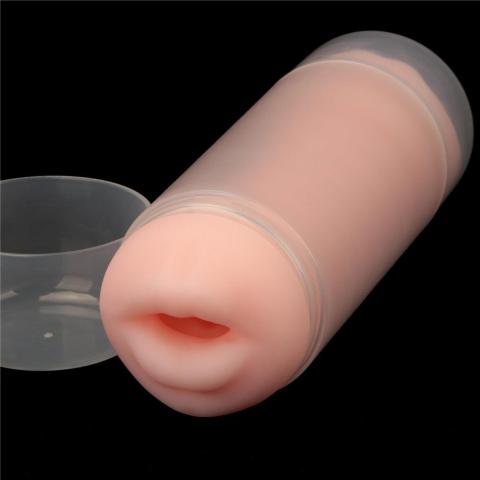 Dwustronny masturbator męski usta i pochwa 22,3 cm