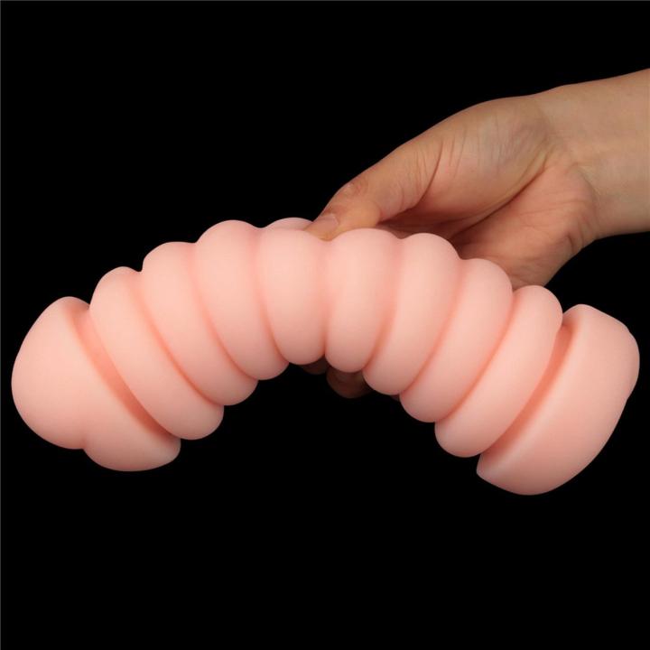 Dwustronny Masturbator Vagina i Anal 22,3 cm – Realistyczna Struktura
