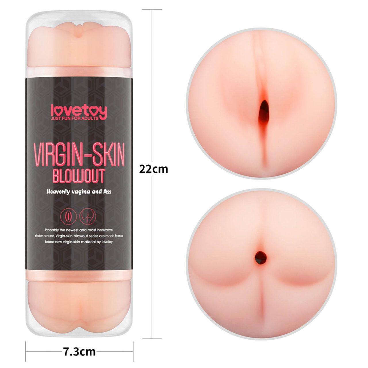 Dwustronny Masturbator Vagina i Anal 22,3 cm – Realistyczna Struktura | Loris.pl