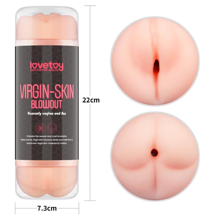 Dwustronny Masturbator Vagina i Anal 22,3 cm – Realistyczna Struktura | Loris.pl