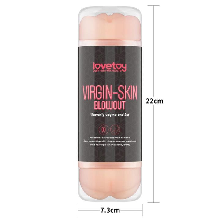 Dwustronny Masturbator Vagina i Anal 22,3 cm – Realistyczna Struktura