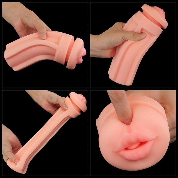 Masturbator TPE 19,6 cm z teksturowanym tunelem