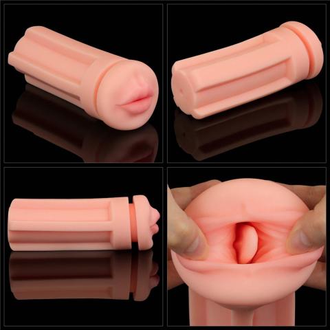 Masturbator TPE 19,6 cm z teksturowanym tunelem