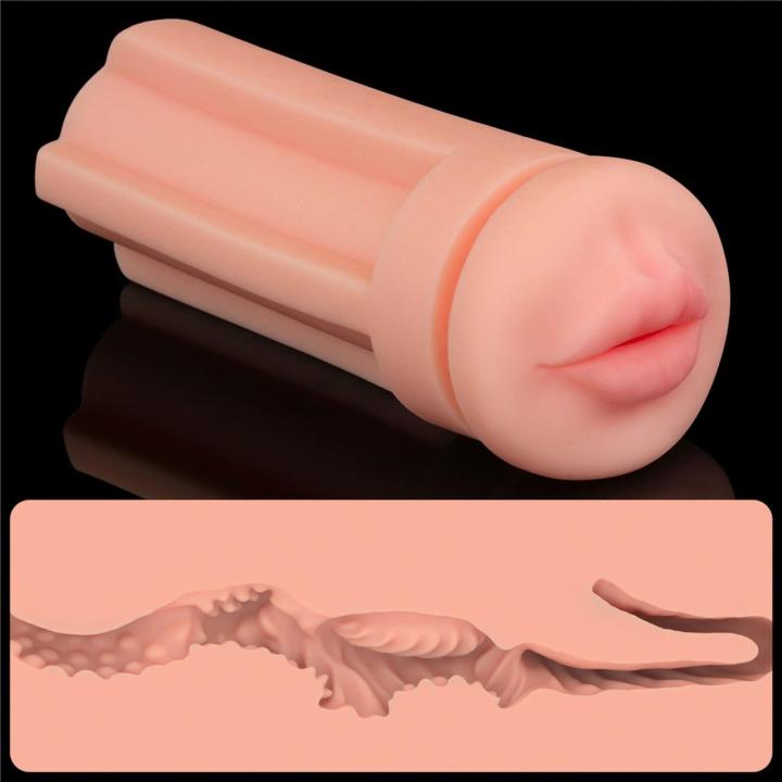 Masturbator TPE 19,6 cm z teksturowanym tunelem