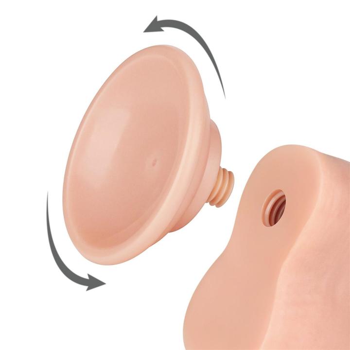 Realistyczne dildo 20,3 cm z przyssawką | Dwuwarstwowe TPE