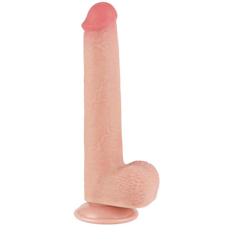 Realistyczne dildo z przyssawką 22,5 cm – dwuwarstwowe TPE | Loris.pl