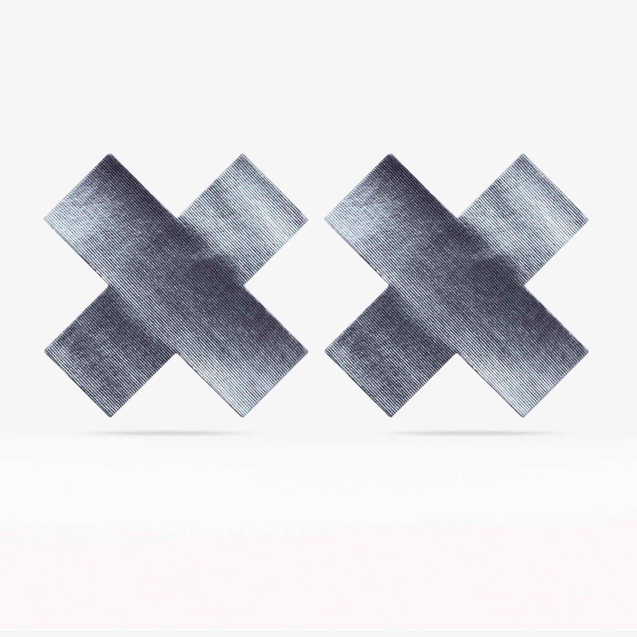 Nakładki na sutki krzyżowy wzór 2 pary 7,7 cm – samoprzylepne | Loris.pl