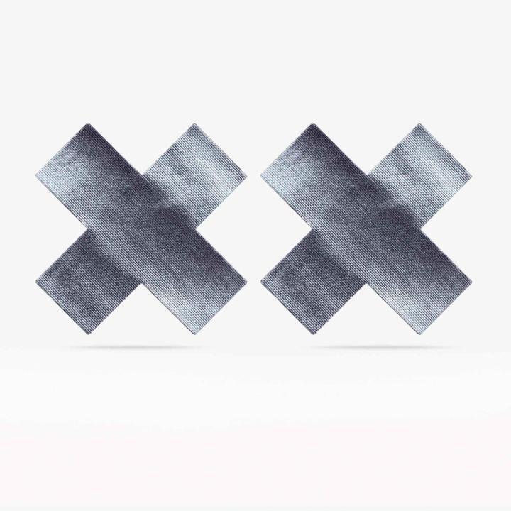 Nakładki na sutki krzyżowy wzór 2 pary 7,7 cm – samoprzylepne | Loris.pl