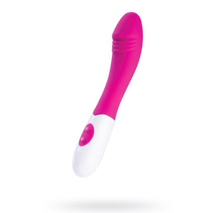 Różowy wibrator silikonowy 19,8 cm - 10 trybów, stymulacja punktu G | Loris.pl