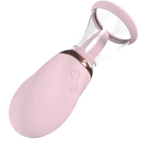 Pompka do piersi i wulwy USB różowa | 2 kubki, 5 trybów ssania