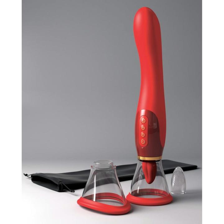 Wibrator 3 w 1 z ssaniem i stymulacją punktu G oraz łechtaczki | Loris.pl