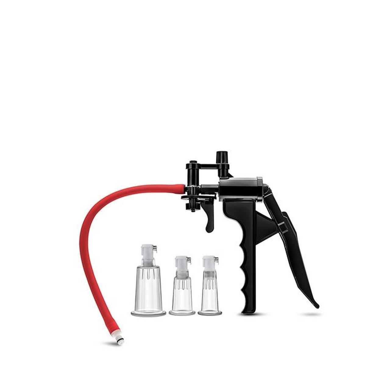 Pompka do łechtaczki i sutków z manometrem + 3 cylindry | Loris.pl