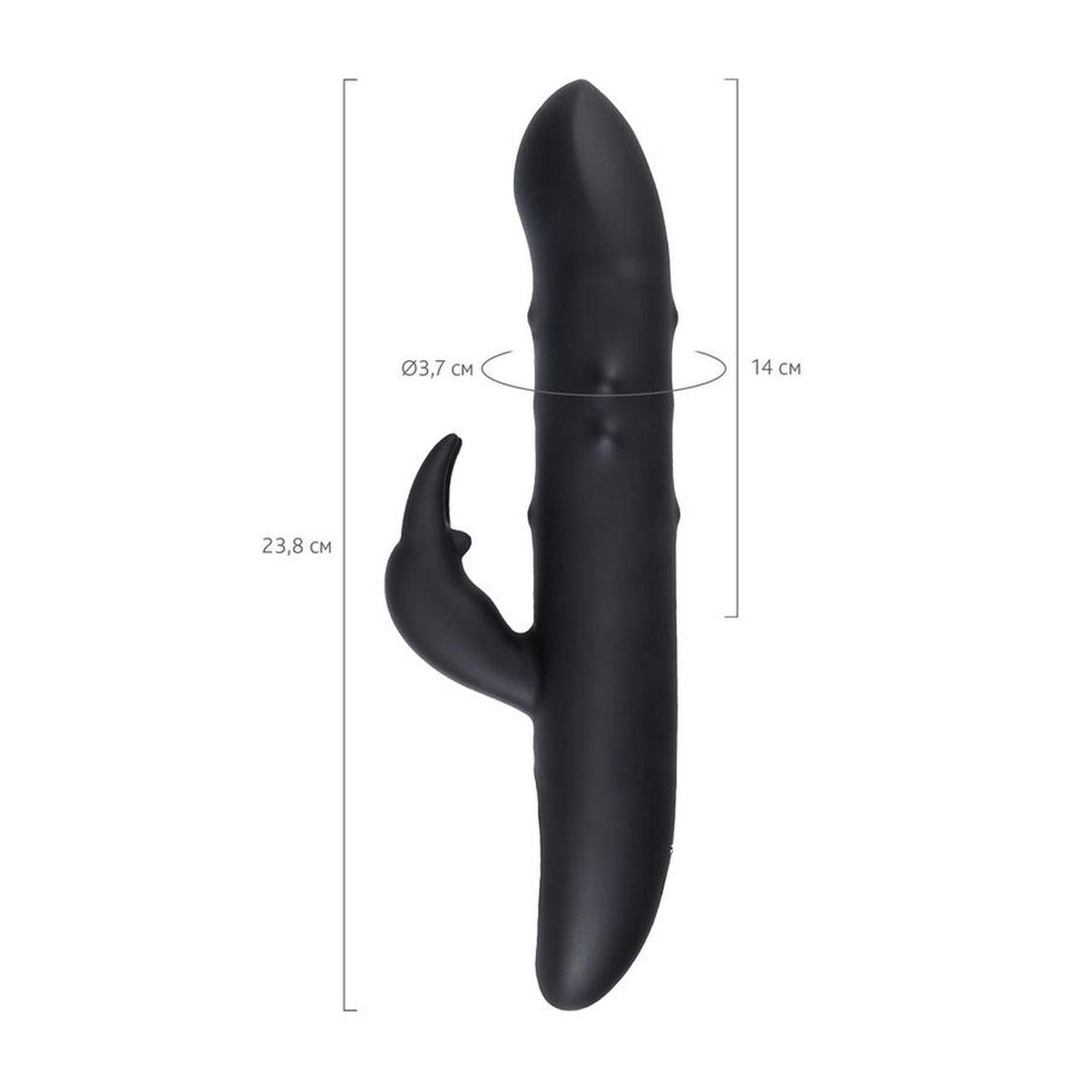 Wibrator króliczek 23,8 cm z 2 silnikami i kulkami masującymi | Loris.pl