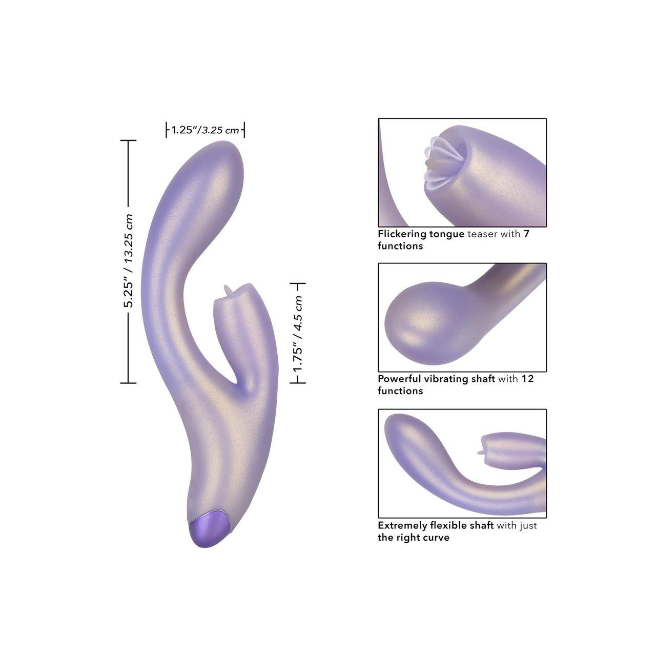 Silikonowy króliczek do punktu G z migotaniem i 12 trybami wibracji | Loris.pl