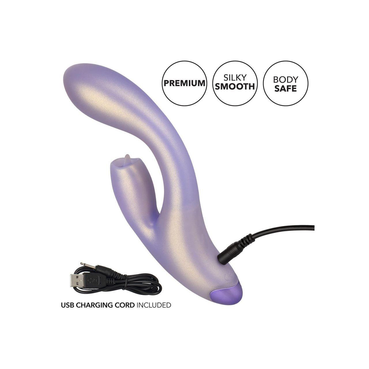 Silikonowy króliczek do punktu G z migotaniem i 12 trybami wibracji | Loris.pl