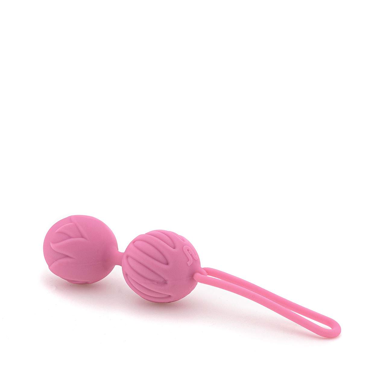 Różowe podwójne kulki gejszy wykonane z silikonu – średnica 3,7 cm