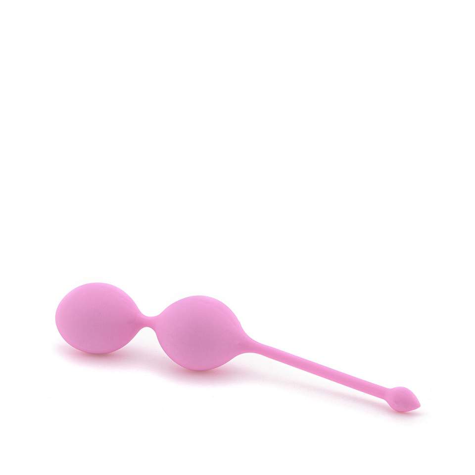 Różowe silikonowe kulki gejszy do treningu mięśni dna miednicy – 84 g