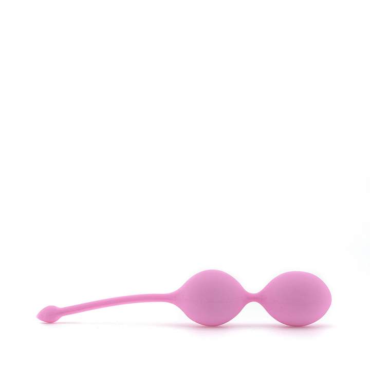 Różowe silikonowe kulki gejszy do treningu mięśni dna miednicy – 84 g