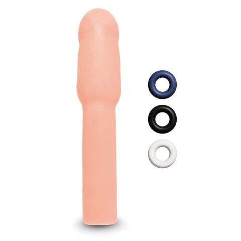 Realistyczna przedłużka penisa 21,1 cm + 3 pierścienie