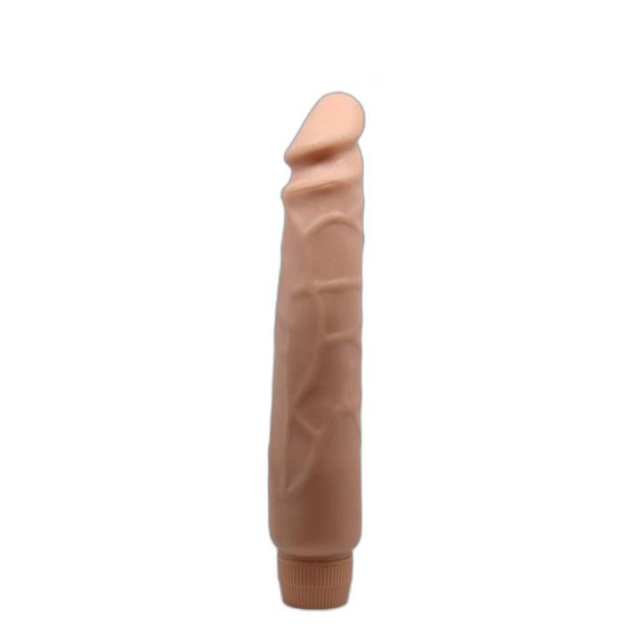 Realistyczny wibrator 25,5 cm cielisty | Płynna regulacja wibracji