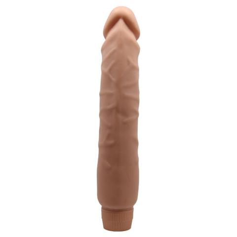 Realistyczny wibrator 25,5 cm cielisty | Płynna regulacja wibracji