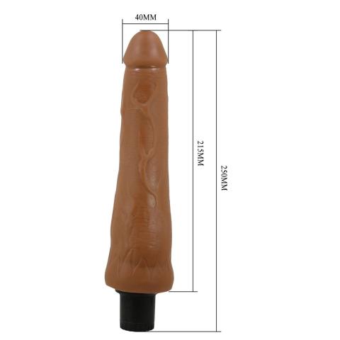 Realistyczne dildo wibrujące 25 cm z regulacją pokrętłem
