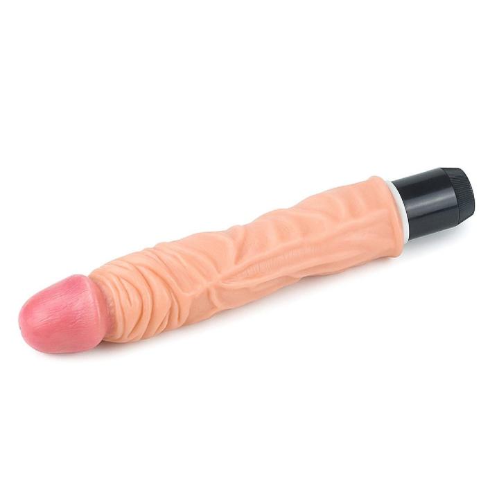 Elastyczne realistyczne dildo wibrujące 23,8 cm wodoodporne