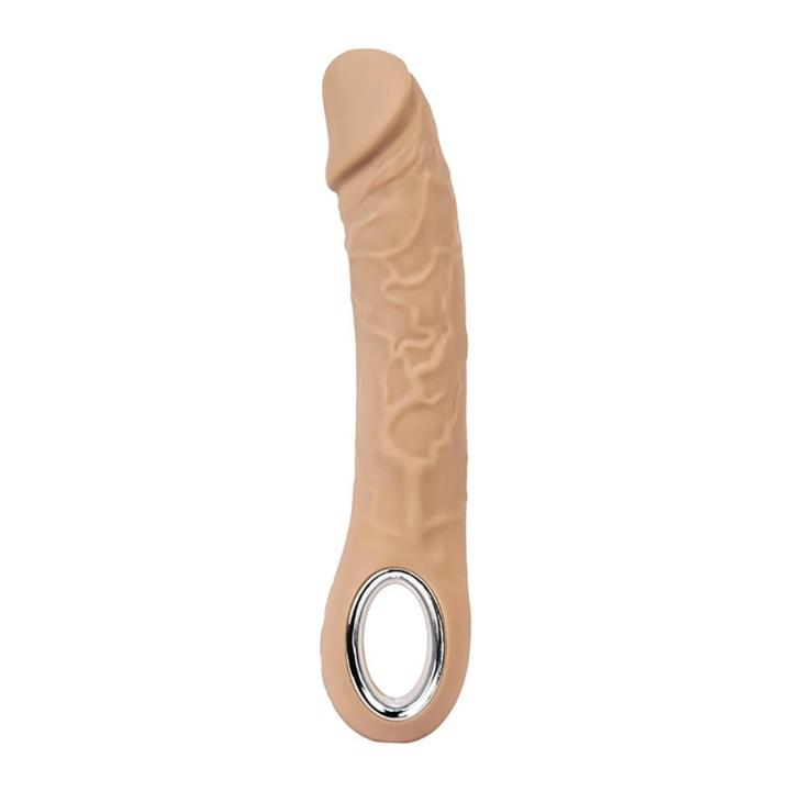 Realistyczny wibrator 22 cm z grzaniem 40°C i 10 trybami