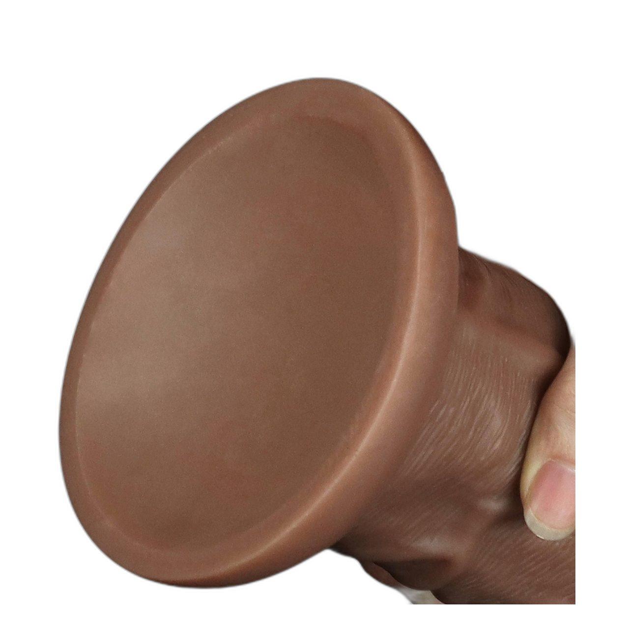 Realistyczne dildo XL 26,3 cm z wibracjami i przyssawką | Loris.pl