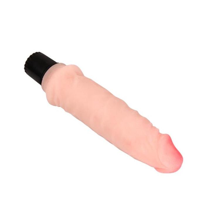 Realistyczny wibrator cielisty 20 cm multispeed – wibracje na baterie