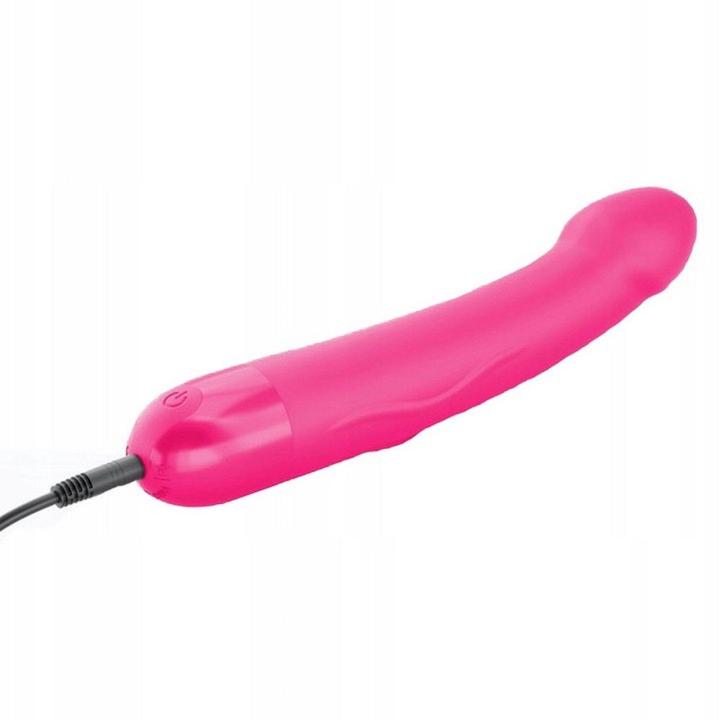Realistyczny wibrator do punktu g 18 cm magenta | 10 trybów | usb