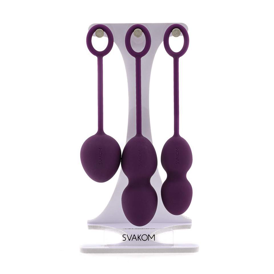 Zestaw trzech fioletowych kulek gejszy Svakom