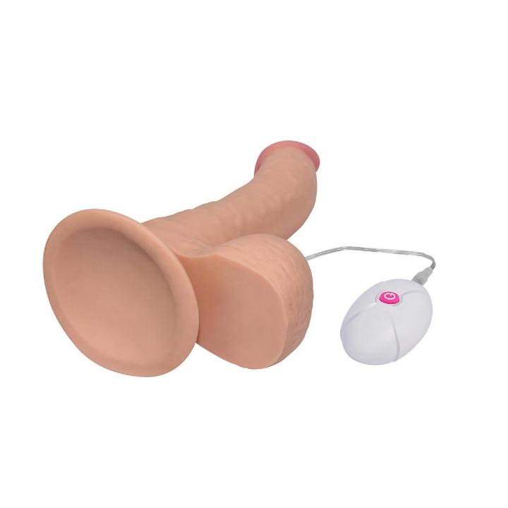 Realistyczne dildo wibrujące 22 cm z przyssawką i 10 trybami