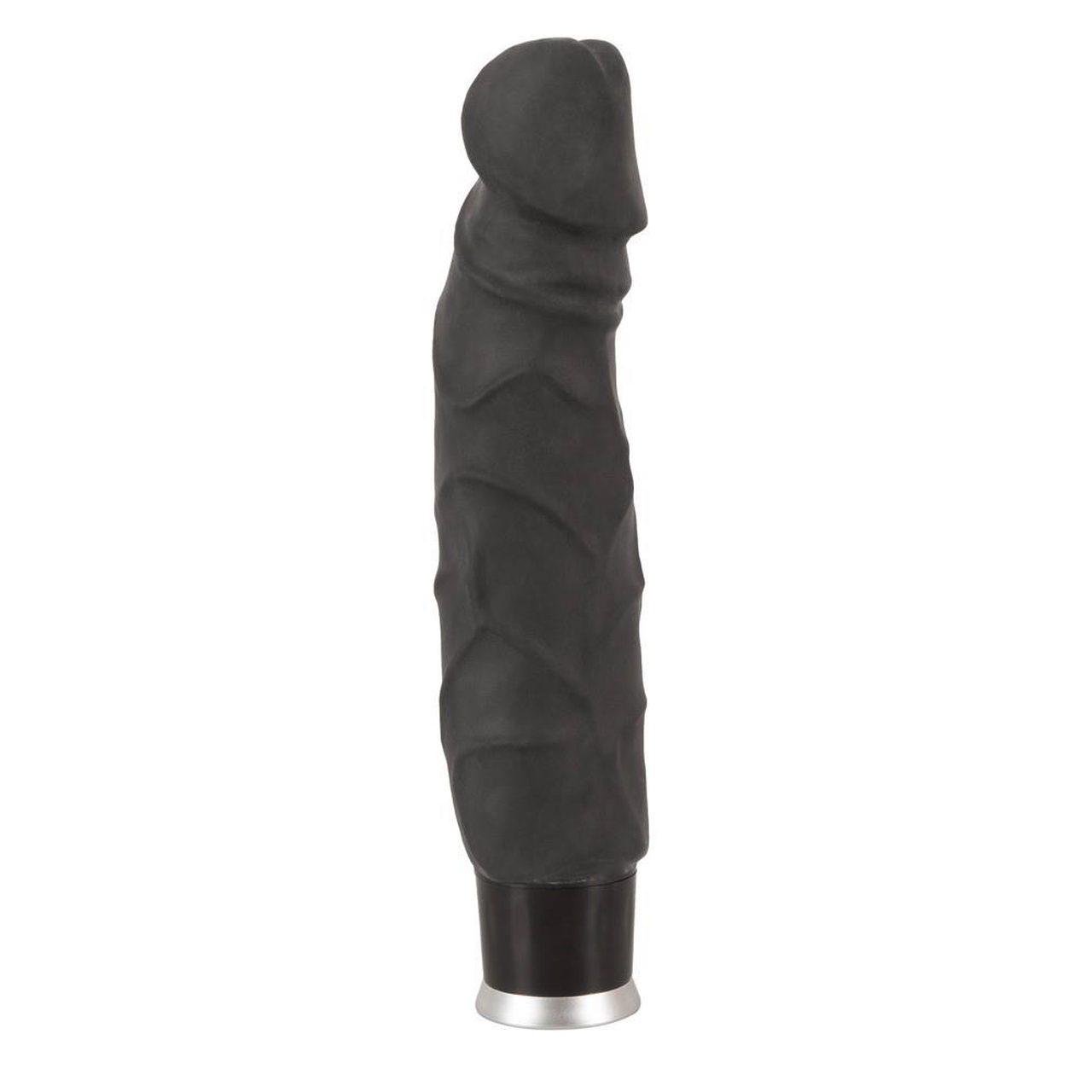 Realistyczny wibrator penis 23 cm czarny - 8 trybów wibracji | Loris.pl