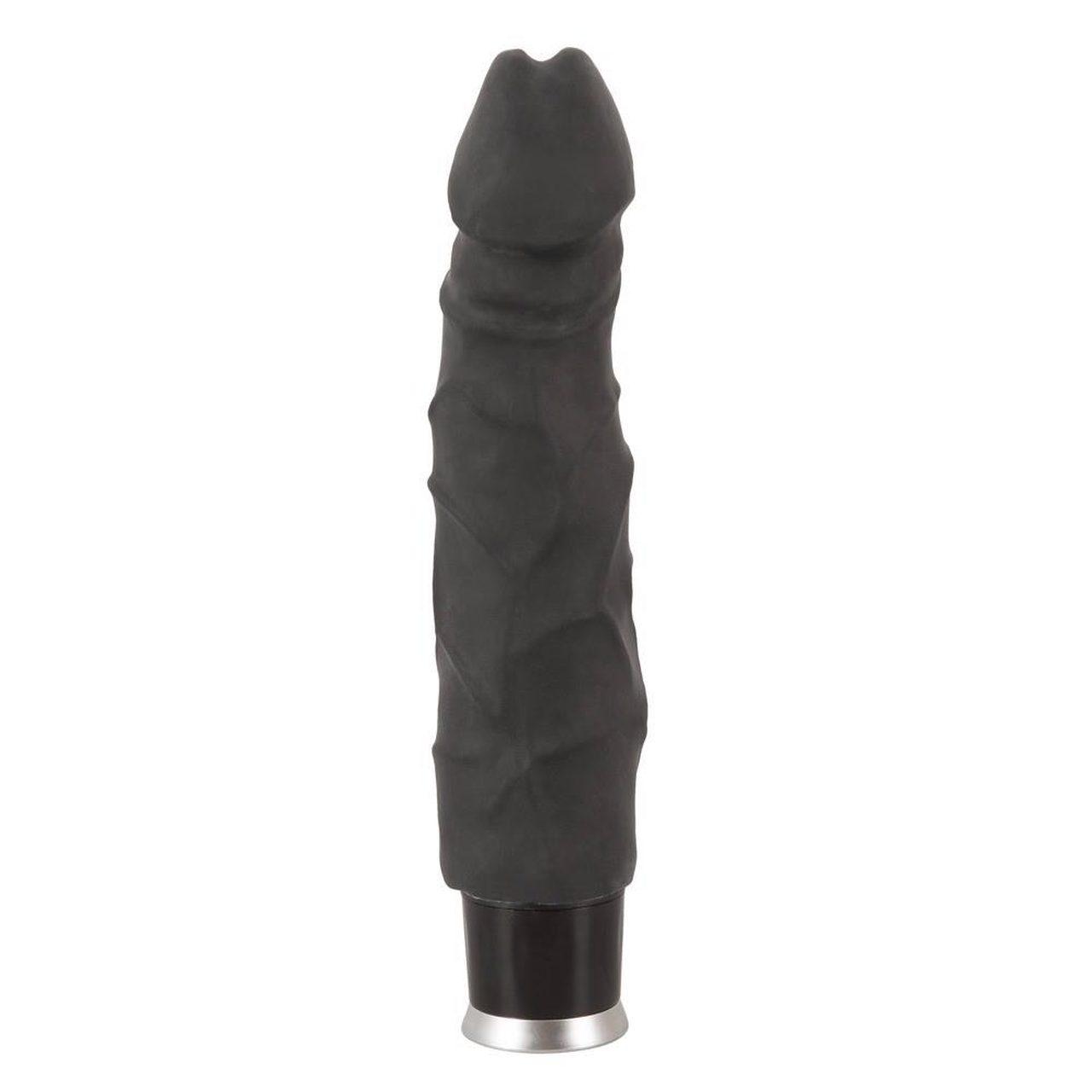 Realistyczny wibrator penis 23 cm czarny - 8 trybów wibracji | Loris.pl