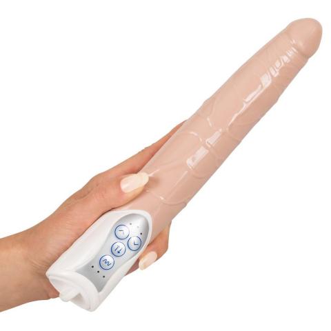 Realistyczny wibrator z automatycznym pchaniem 27,5 cm