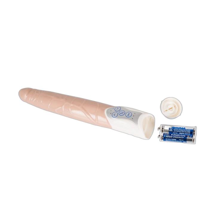 Realistyczny wibrator z automatycznym pchaniem 27,5 cm