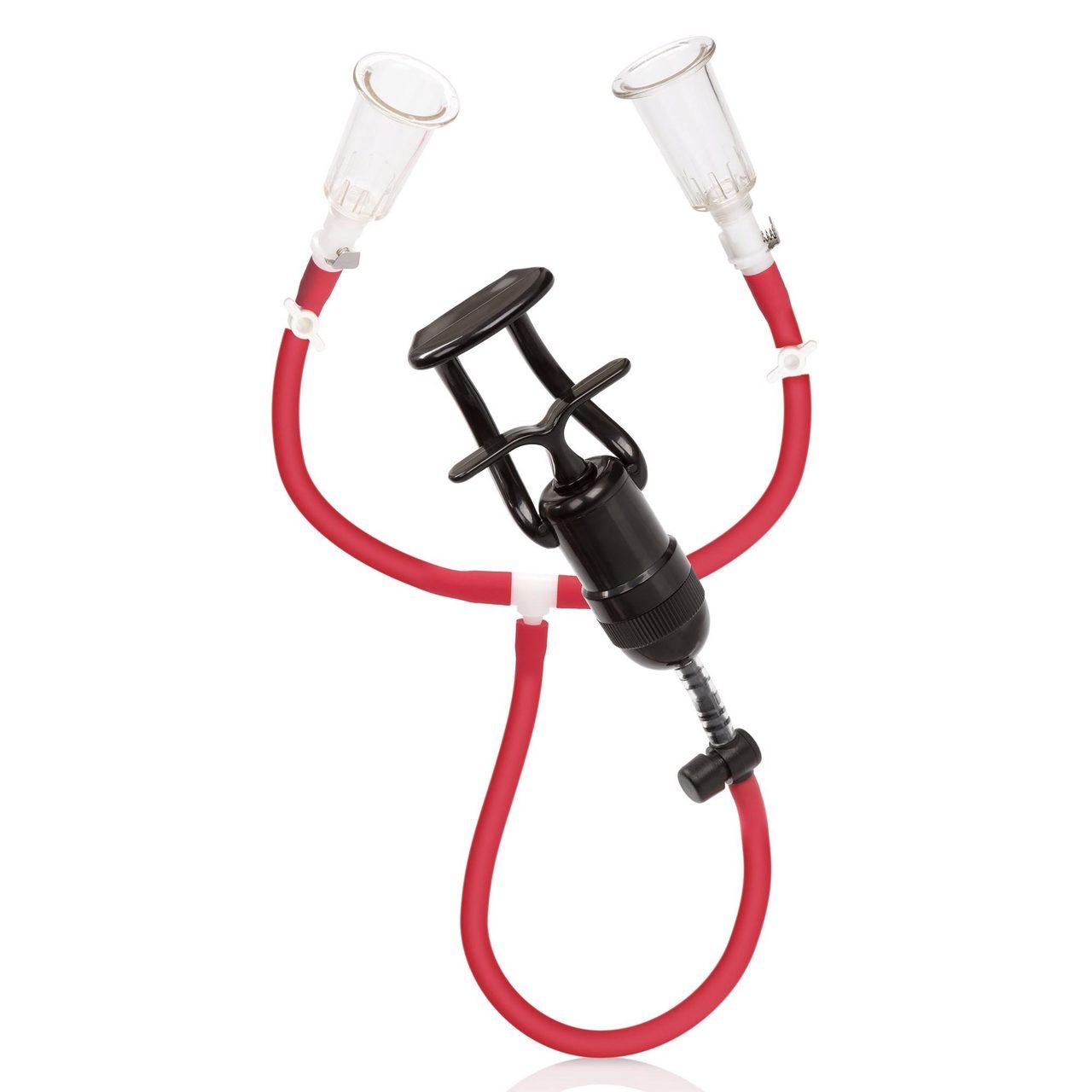 Pompka na sutki podwójna przezroczysta – mocne ssanie i odpowietrzanie | Loris.pl