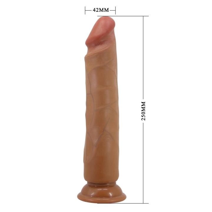 Realistyczne dildo z przyssawką 24,5 cm soft touch
