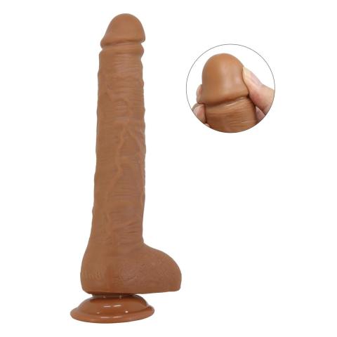 Realistyczne dildo wodoodporne 28 cm z przyssawką